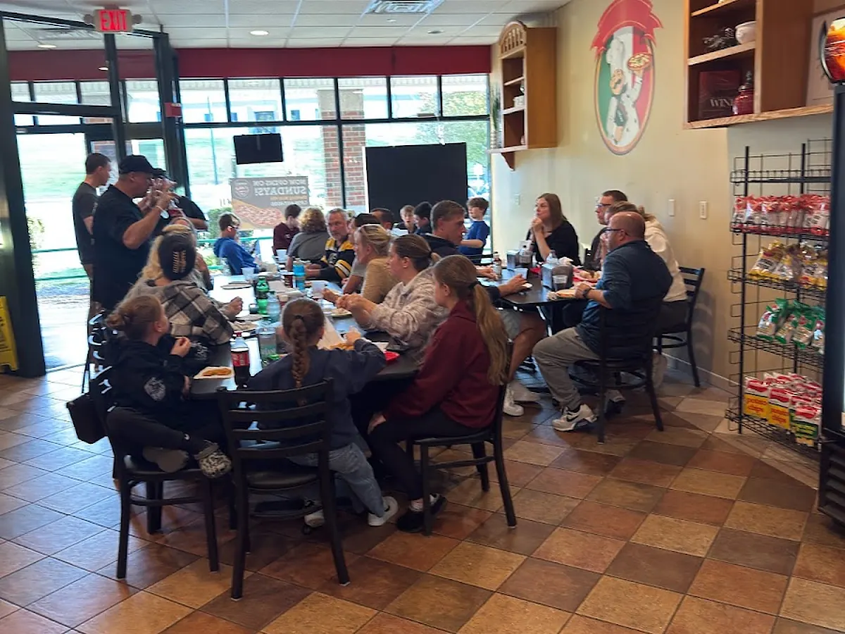 Dining room at Suppa's with customers at the tables