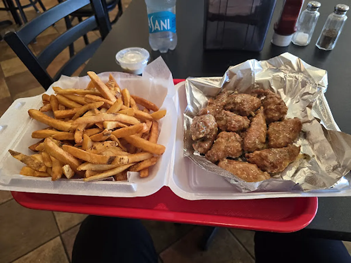 Chicken fingers and fries ready to go