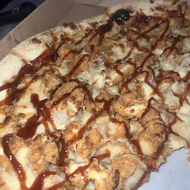 Bacon and cheese flatbread cut into squares